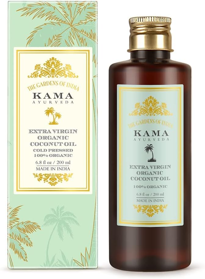 Kama Ayurveda Extra Virgin Organic Coconut Oil - Cold Pressed, 200ml