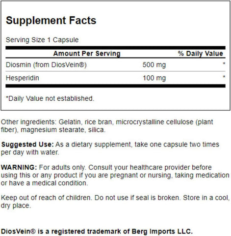 SW Diosmin & Hesperidin Condition Support Capsules - 60 Capsules - Image 3