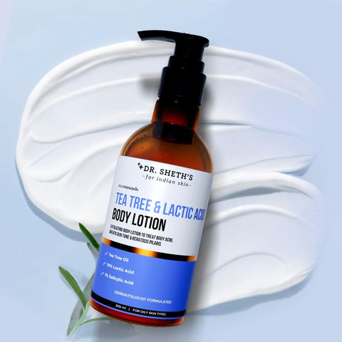 Dr. Sheth's Exfoliating Tea Tree & Lactic Acid Body Lotion - 200ml - Image 3