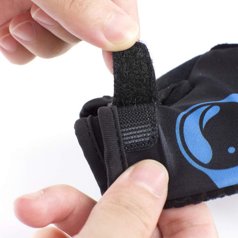 Burnlab Gym Gloves Pro - Spandex, Gel Padding, Medium, Black & Blue - Image 6