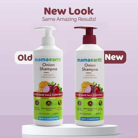 Mamaearth Onion Shampoo with Onion Oil & Plant Keratin - 400ml, Pack of 2 - Image 2