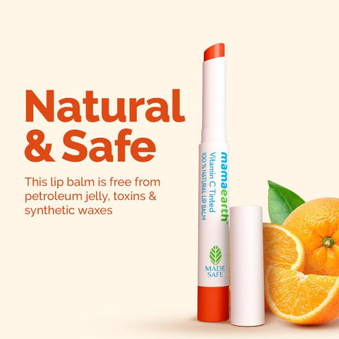 Mamaearth Vitamin C Tinted Lip Balm - 100% Natural, 2g Blister Pack - Image 8