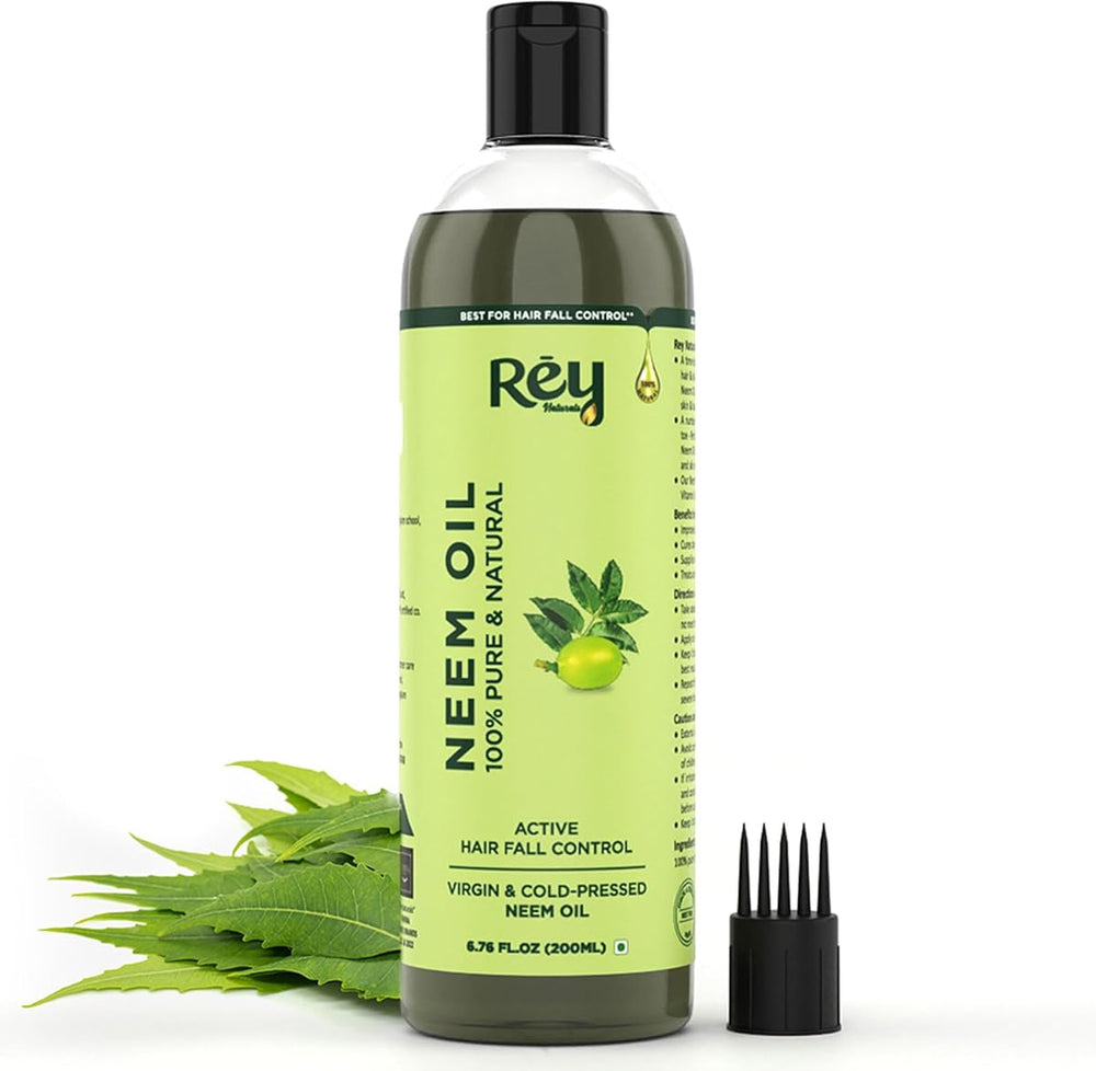 ReyNaturals Cold-Pressed Neem Oil for Hair and Skin - 200ml