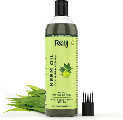ReyNaturals Cold-Pressed Neem Oil for Hair and Skin - 200ml