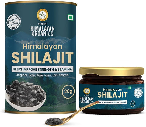 Himalayan Organics Pure Shilajit Resin with Fulvic Acid - 20g