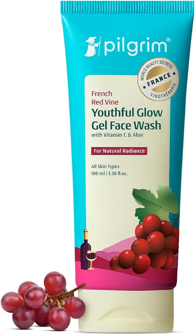 Pilgrim Face Cleanser with Red Vine & Vitamin C, 100ml
