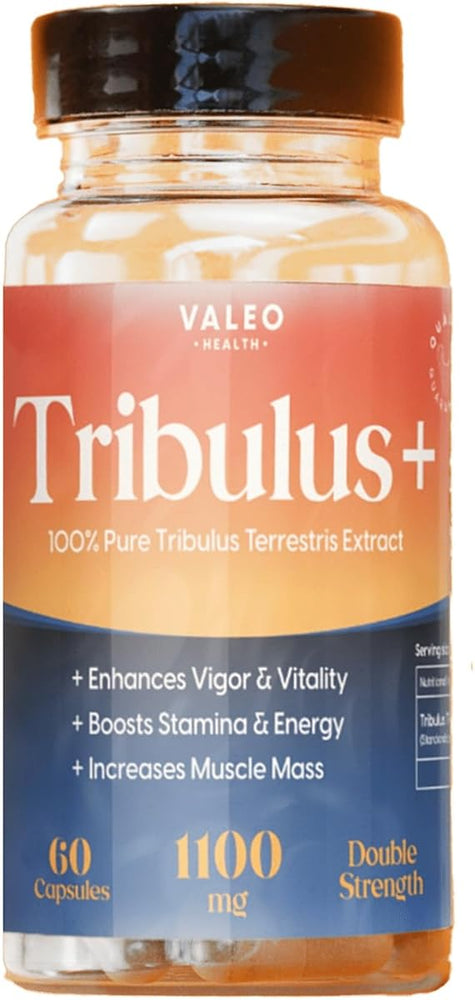Valeo Tribulus+ Testosterone Support - Herbal Formula, 60 Capsules