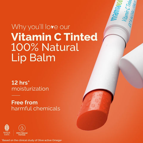 Mamaearth Vitamin C Tinted Lip Balm - 100% Natural, 2g Blister Pack - Image 4