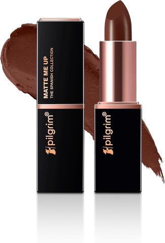 Pilgrim Bullet Lipstick - Chocolate Tease with SPF 30 and Hyaluronic Acid, 4.2g