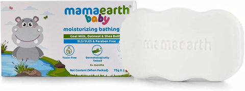 Mamaearth Baby Bathing Soap Bar with Goat Milk & Oatmeal - 75g, Pack of 2 - Image 4