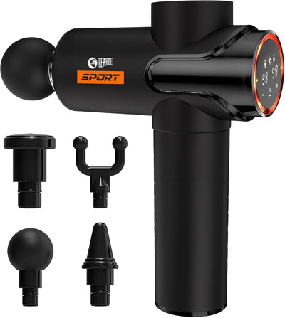 Beardo Deep Tissue Massage Gun - 99 Modes, Rechargeable, 4-Hour Battery