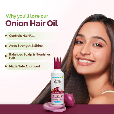 Mamaearth Onion Hair Oil - Nourishing Hair Treatment, 150ml - Image 2