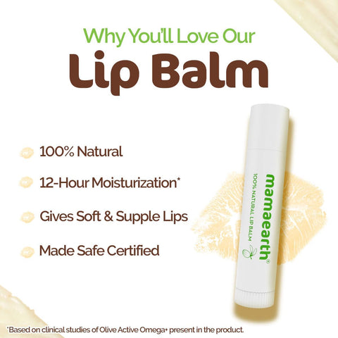 Mamaearth Natural Lip Balm with Vitamin E & Shea Butter - 4g - Image 4