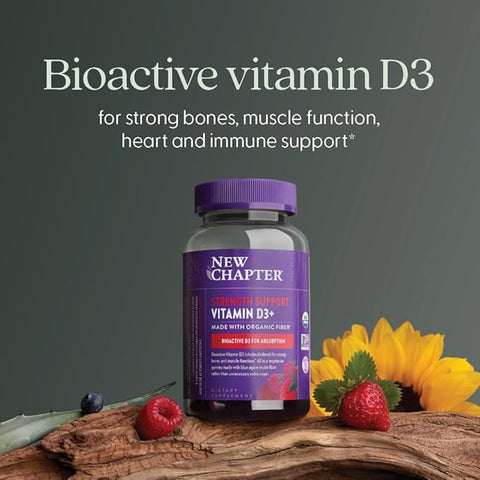 New Chapter STRENGTH SUPP VIT D3+GUMMY 60CT
