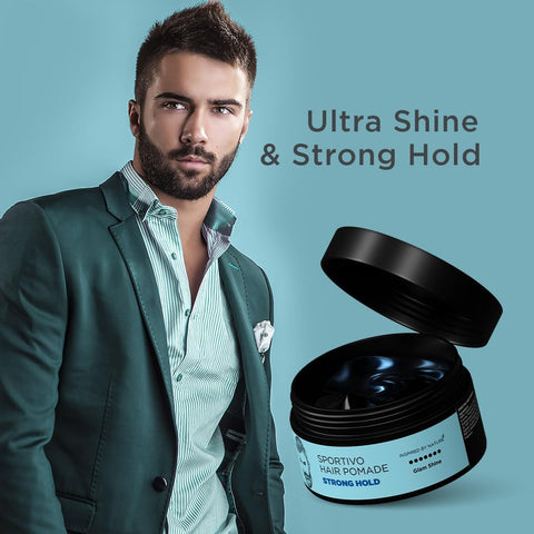 The Man Company Sportivo Hair Styling Pomade Wax - Strong Hold, Pro Vitamin B5, 100g - Image 7