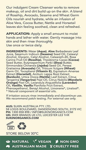 Sukin Cream Cleanser, 125 Ml