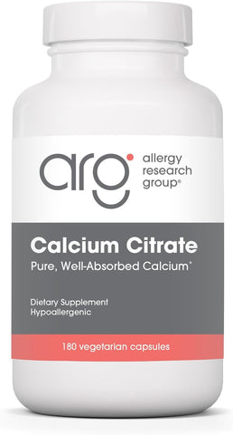 Allergy Research Calcium Citrate - 180 Vegetarian Capsules