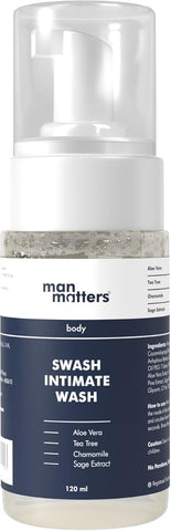 Man Matters Intimate Wash - Aloe Vera & Tea Tree, pH Balanced, 120ml