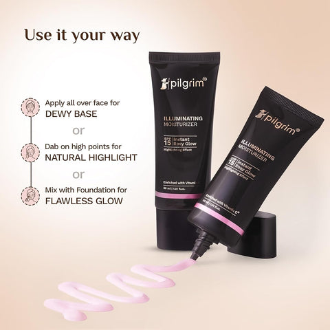 Pilgrim Illuminating Glow Face Moisturizer with Kakadu Plum SPF 15 - 30ml - Image 8