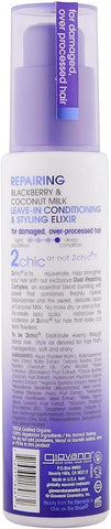 Giovanni 2Chic Ultra-Repair Leave-In Conditioning Elixir - Vegan, Colour-Safe - 118ml - Image 2