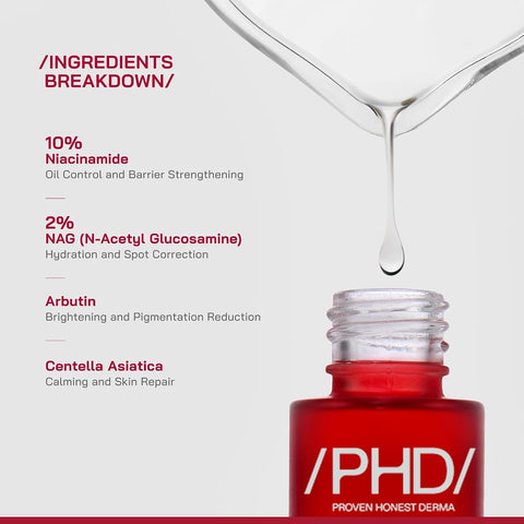 PHD 10 Niacinamide Spot Correcting Serum - 10% Strength, 30ml - Image 3