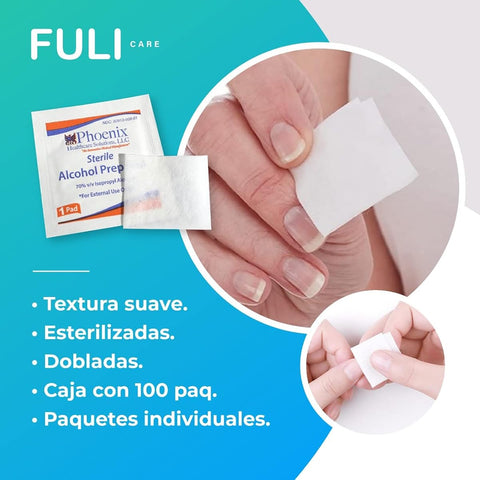 Combigen Alcohol Swabs - Sterile Pads, Pre-Injection Use - 100 Sachets - Image 4