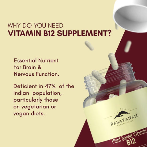 Rasayanam Plant Based Vitamin B12 120 Capsules