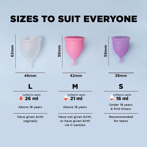Pee Safe Menstrual Cup Medium - Medical Silicone, Pink - Image 3