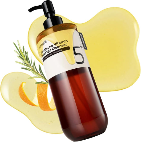 Numbuzin No.5 Cleansing Oil - Glutathione & Vitamin C Facial Spa Cleanser, 6.76 fl oz