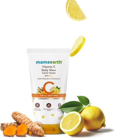 Mamaearth Vitamin C Face Wash - Brightening & Turmeric - 50ml - Image 2