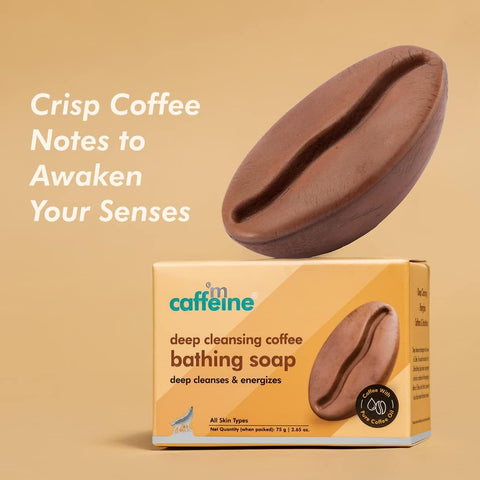 mCaffeine Deep Cleansing Coffee Bathing Bar - Sulphate-Free, Antioxidant-Rich - 100g - Image 5