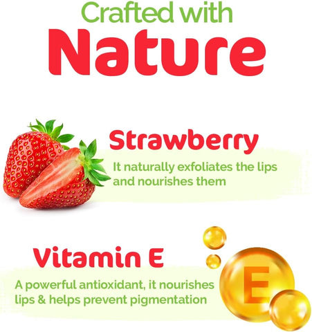 Mamaearth 100% Natural Lip Balm with Vitamin E & Strawberry - 4g - Image 5