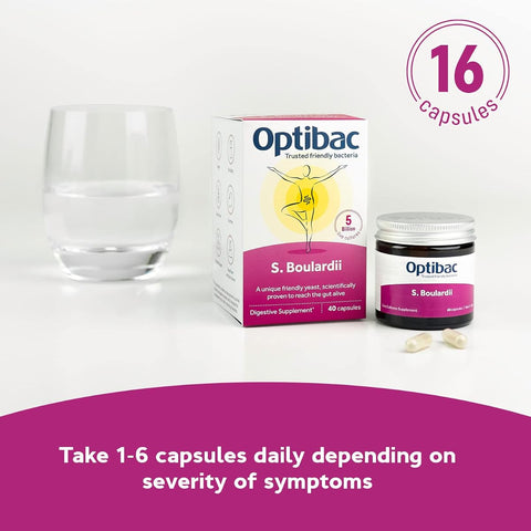 OptiBac Saccharomyces Boulardii Digestive Capsules - 16 Pack - Image 5