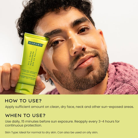 Hyphen All I Need Lightweight SPF 50 PA++++ Sunscreen - 50ml - Image 8