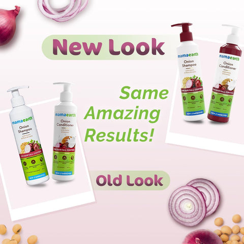 Mamaearth Onion Anti Hairfall Shampoo & Conditioner Combo - 250ml Each - Image 4