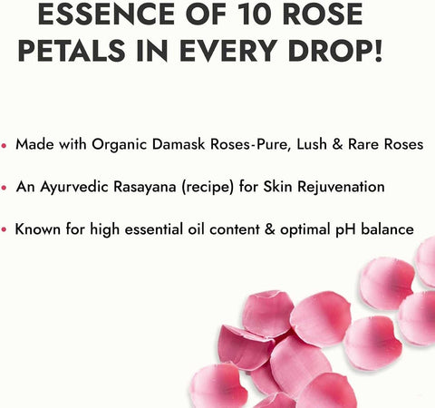 Kapiva Rose Water Face Moisturiser - Organic Damask Roses, 200ml - Image 3