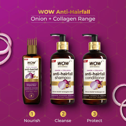 WOW Skin Science Onion Red Seed Oil Shampoo - 300ml - Image 7