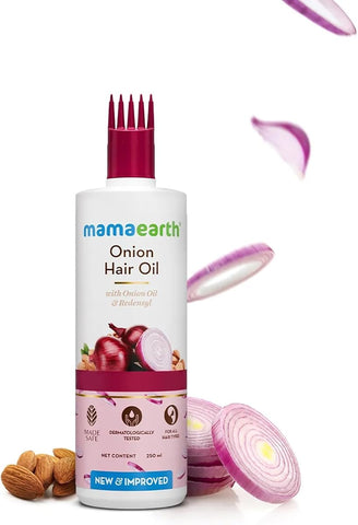 Mamaearth Onion Hair Growth Oil - Nourishing, Non-Greasy - 250ml - Image 2