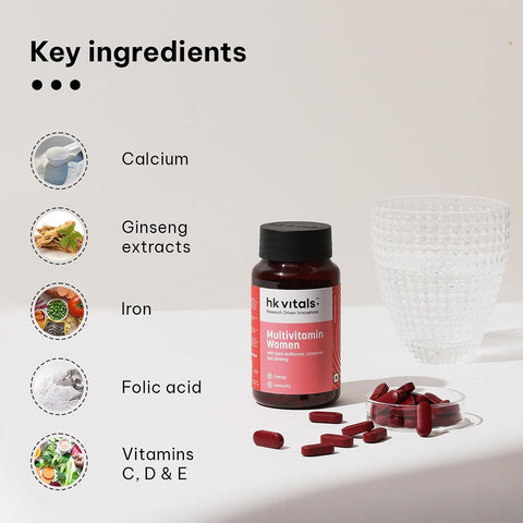 HK Vitals Multivitamin For Women - Zinc, Vitamin C & D - 30 Tablets - Image 4