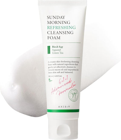 AXIS-Y Sunday Morning Refreshing Cleansing Foam - pH 5.5 Deep Cleanser, 120ml