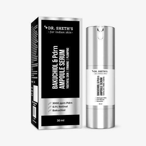Dr. Sheth's Bakuchiol & PDRN Ampoule Serum - Anti-Aging, Skin Firming, 30ml