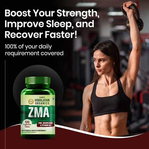 Himalayan Organics ZMA Tablets - Zinc, Magnesium & Vitamin B6 - 120 Count - Image 7