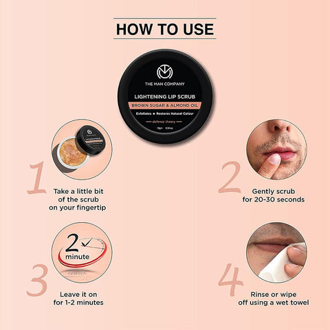 The Man Company Lip Scrub - Brown Sugar & Almond Oil, 10g - Image 8