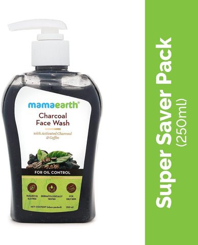 Mamaearth Charcoal Face Wash - Activated Charcoal & Coffee for Oil Control, 250 ml - Image 2