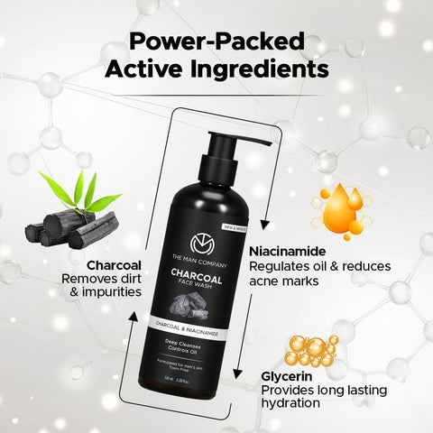 The Man Company Face Wash - Charcoal, Ylang Ylang & Argan, 100ml - Image 6