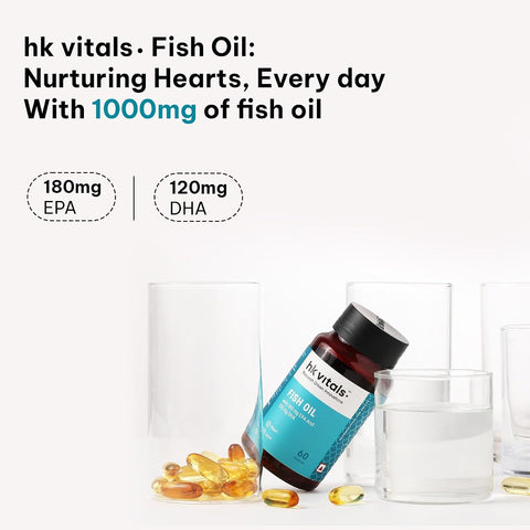 HK Vitals Fish Oil Omega-3 Capsules - 1000mg, 60 Count - Image 3