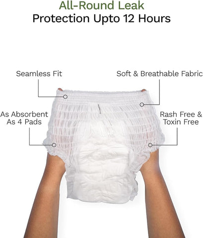 Pee Safe Disposable Period Panty - Super Absorbent, Medium-Large, Pack of 4 - Image 5