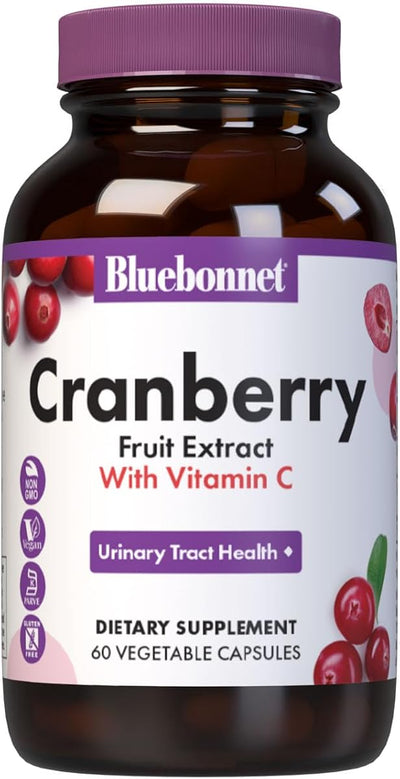 BlueBonnet Cranberry Fruit Extract Capsules - Vegan, Non-GMO, 60 Servings