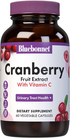 BlueBonnet Cranberry Fruit Extract Capsules - Vegan, Non-GMO, 60 Servings