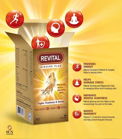 Revital Ginseng Plus Vitamins & Minerals Capsules - 30 Count - Image 6